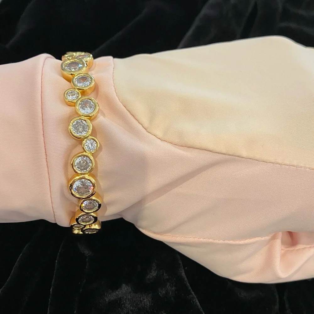 🆕 Alexis Bittar Asterales Gold Skinny Cuff Bracelet- Only 1 left🥳 - Picture 5 of 10